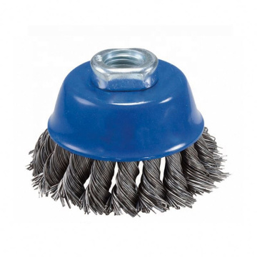 Steel Wire  Knotted Stainless Steel Wire Cup Brush for Pipeline Welding